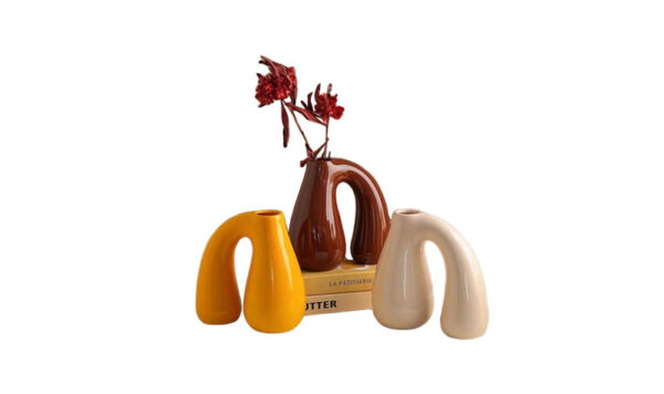 00 U-shaped ceramic vase