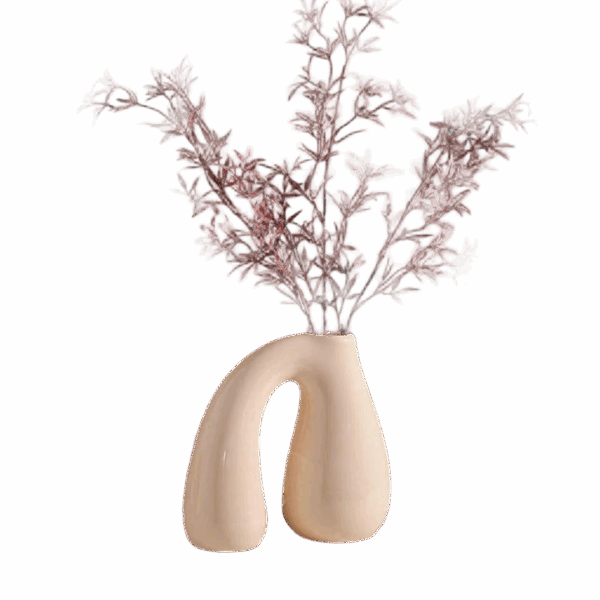 ba74304cdf900008b3ef71b333915fbb U-shaped ceramic vase