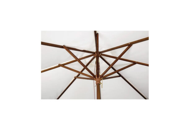 Beige outdoor umbrella