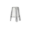 Silver metal stool
