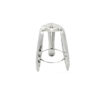 Silver metal stool