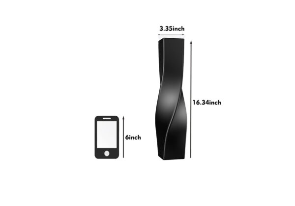 Twisted Geometric Ceramic Vase